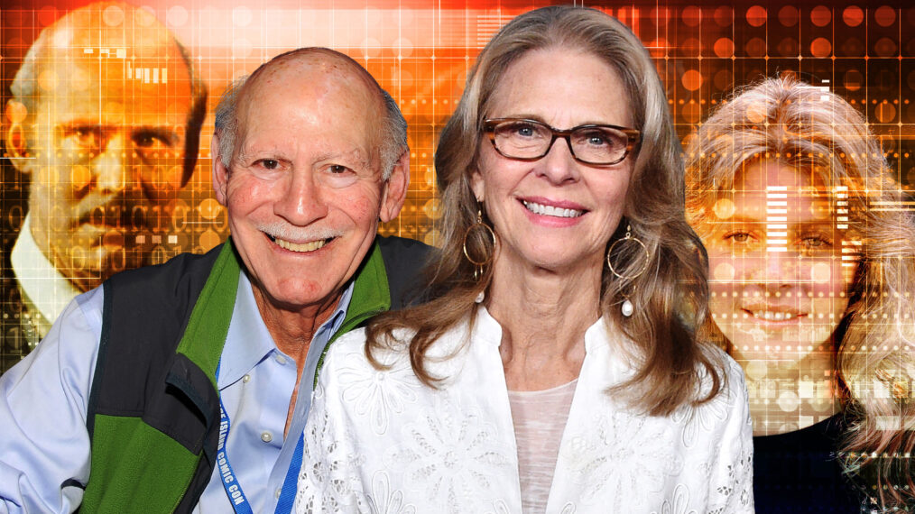 Alan Oppenheimer and Lindsay Wagner collage