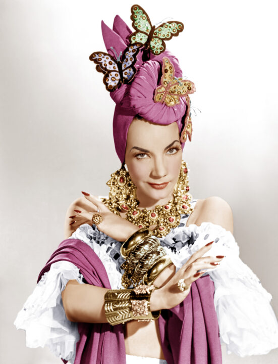 THE GANG'S ALL HERE, Carmen Miranda, 1943.