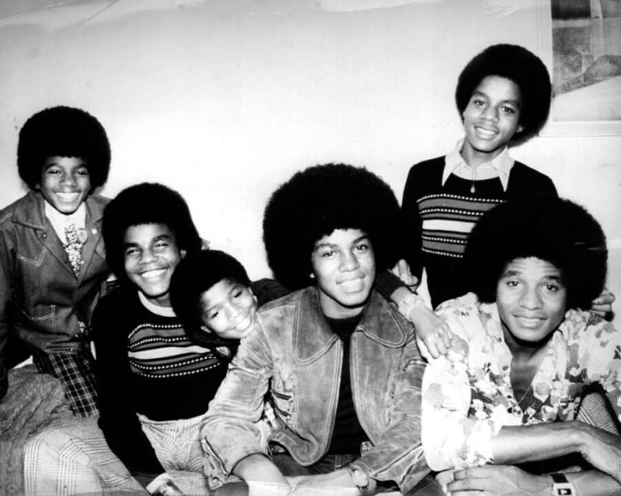 American soul pop group the Jackson Five, five brothers from Indiana who are signed to Berry Gordy's Motown record label