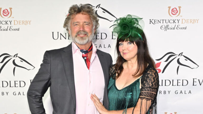 John Schneider and Dee Dee Sorvino attend the 11th Annual Unbridled Eve Kentucky Derby Gala at The Galt House Hotel on May 03, 2024 in Louisville, Kentucky