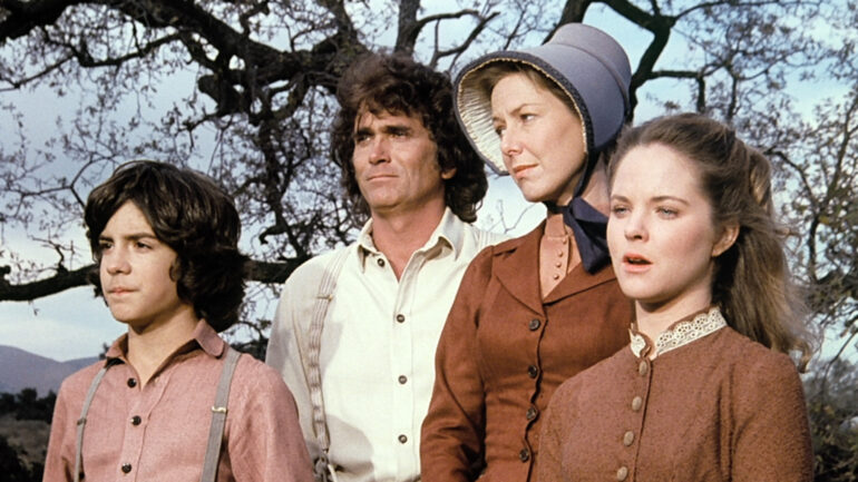 Little House on the Prairie (from left): Mathew Laborteaux, Michael Landon, Karen Grassle, Melissa Sue Anderson, 'Make Them Proud, Part II', (Season 6, ep. 619, aired Feb. 4, 1980), 1974-1983