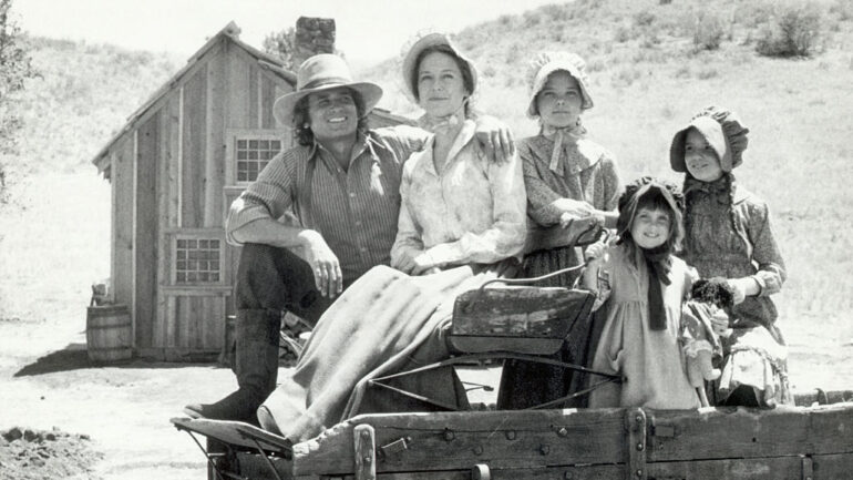 (Original Caption) Picture shows the Ingalls family from the TV Series, 