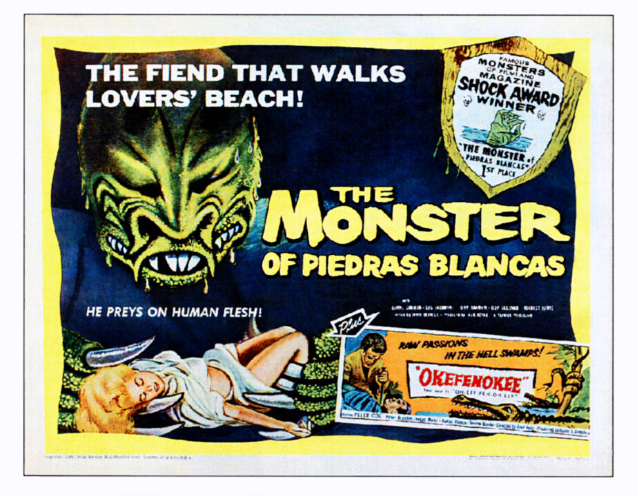THE MONSTER OF PIEDRAS BLANCAS, poster art, 1959.