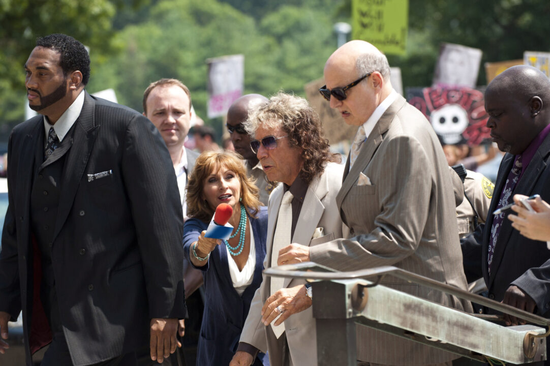PHIL SPECTOR, Al Pacino (left, center), Jeffrey Tambor (right, center), 2013.