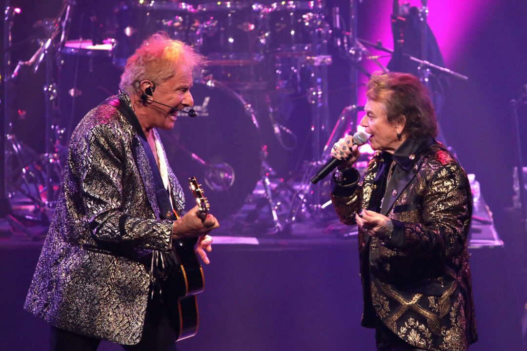 NIAGARA FALLS, ONTARIO - FEBRUARY 29: (L-R) Graham Russell and Russell Hitchcock of Air Supply perform on OLG Stage at Fallsview Casino Resort on February 29, 2024 in Niagara Falls, Ontario.