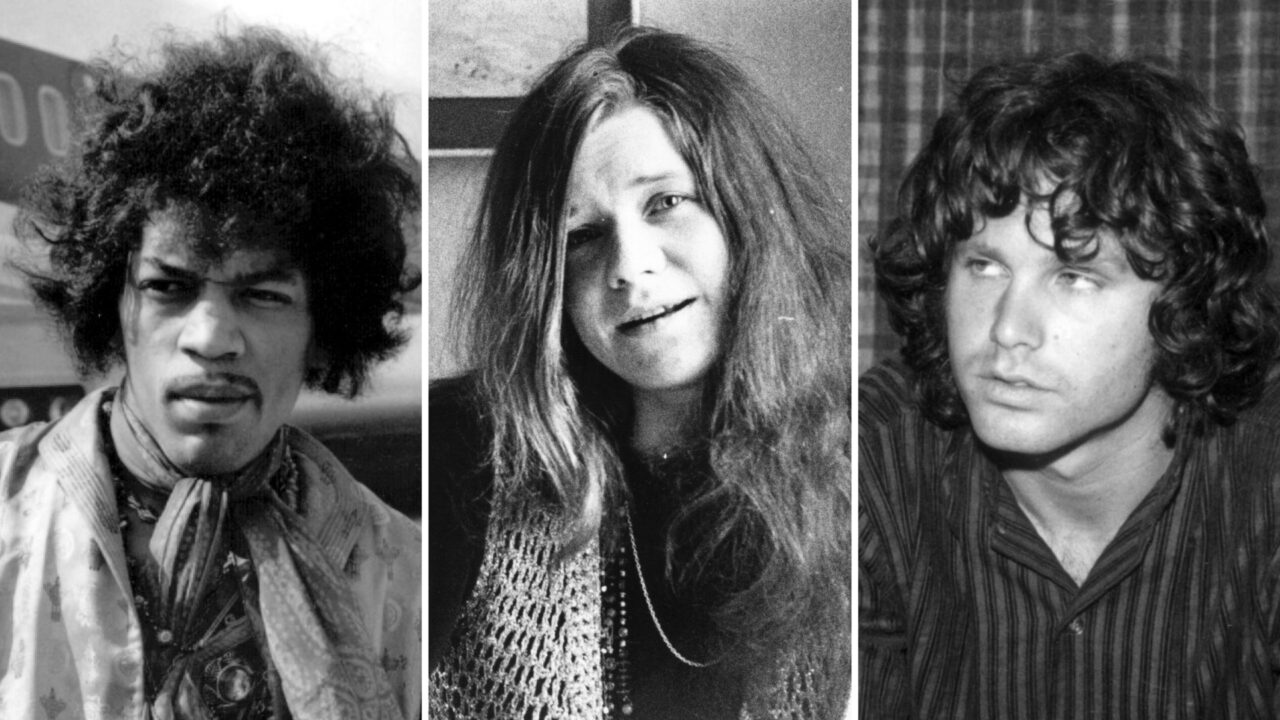 Jimi Hendrix, Janis Joplin, Jim Morrison