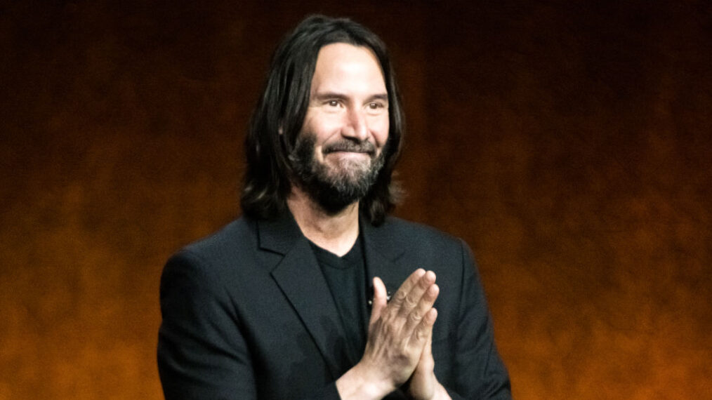 Actor Keanu Reeves presents the movie
