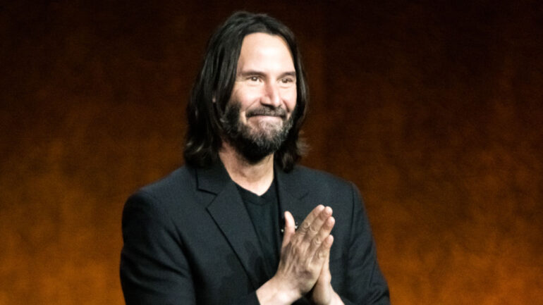 Actor Keanu Reeves presents the movie
