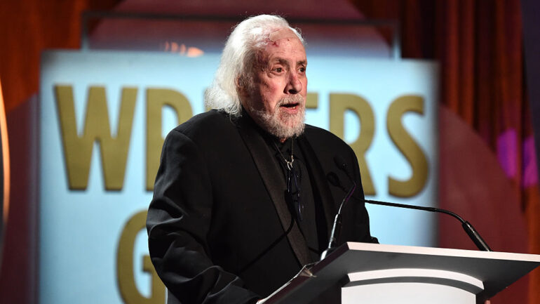 Writer/director Robert Towne speaks onstage during the 2016 Writers Guild Awards at the Hyatt Regency Century Plaza on February 13, 2016 in Los Angeles, California