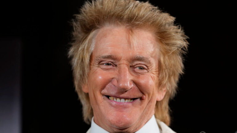 British pop icon Rod Stewart speaks as he presents the Teaching award at King Charles III's inaugural King's Foundation charity awards at St James's Palace on June 11, 2024 in London, England. The Awards serve as a platform to honour the outstanding efforts of students, teachers, alumni, and partners who have significantly contributed to the Foundation's mission across various sectors. There are nine award categories, with the event culminating in The King presenting The King Charles III Harmony Award, a special accolade recognising an individual's long-term dedication to the Foundation's mission