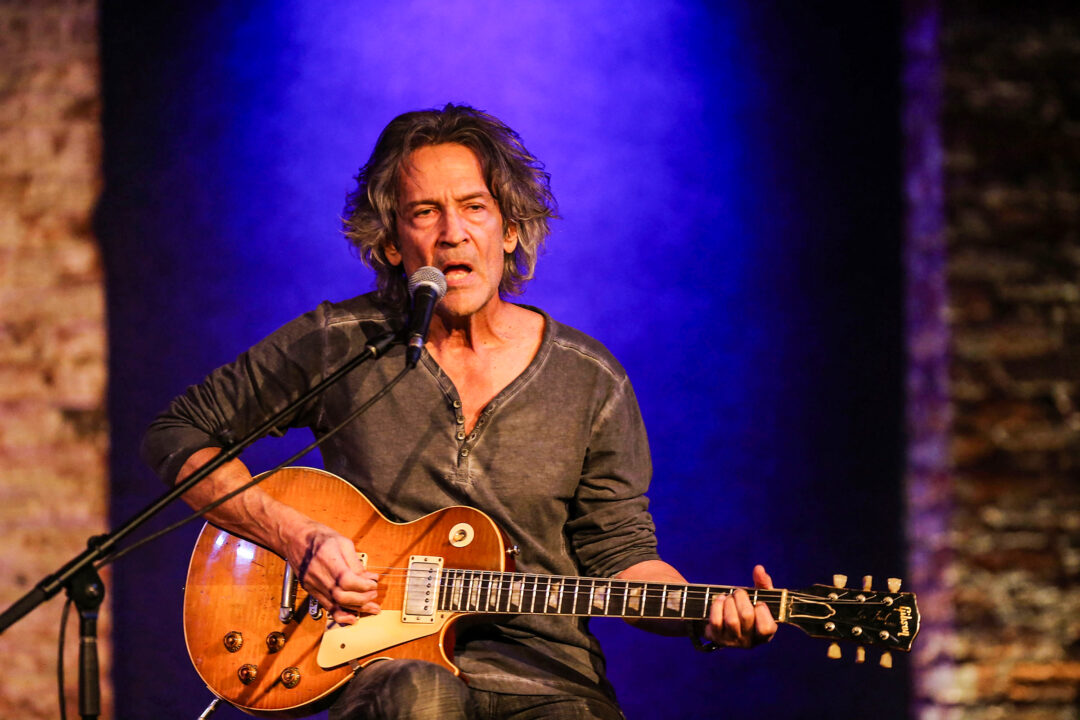 NEW YORK, NY - JANUARY 09: Billy Squier performs as part of the "Portraits" series at City Winery on January 9, 2018 in New York City.