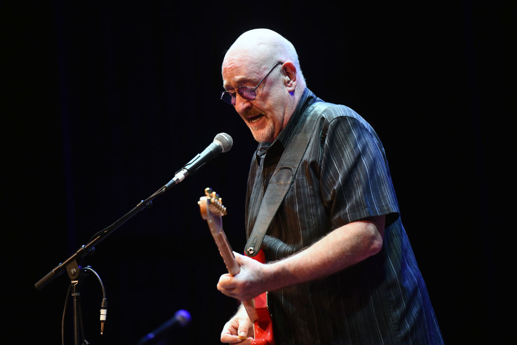 Rock and Roll Hall of Fame inductee Dave Mason, founding member of the classic rock band Traffic, performs onstage at Saban Theatre on October 06, 2019 in Beverly Hills, California