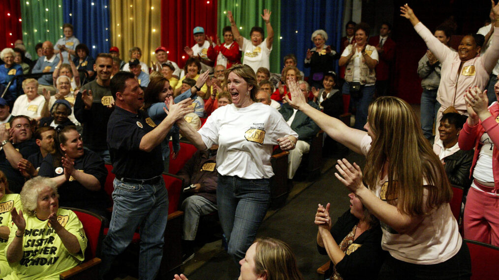 LOS ANGELES, CA - FEBRUARY 19: A game show contestant is chosen to play during the 6000th taping of