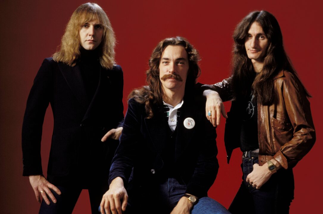 UNITED KINGDOM - JANUARY 01: Photo of Neil PEART and RUSH and Alex LIFESON and Geddy LEE; L-R: Alex Lifeson, Neil Peart, Geddy Lee - posed, studio, group shot,