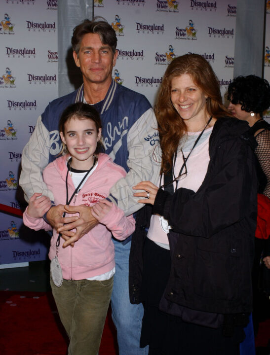 Eric Roberts, daughter Emma and wife Eliza during "Snow White - An Enchanting New Musical" Premiere - Arrivals at Fantasyland Theatre at Disneyland in Anaheim, California, United States