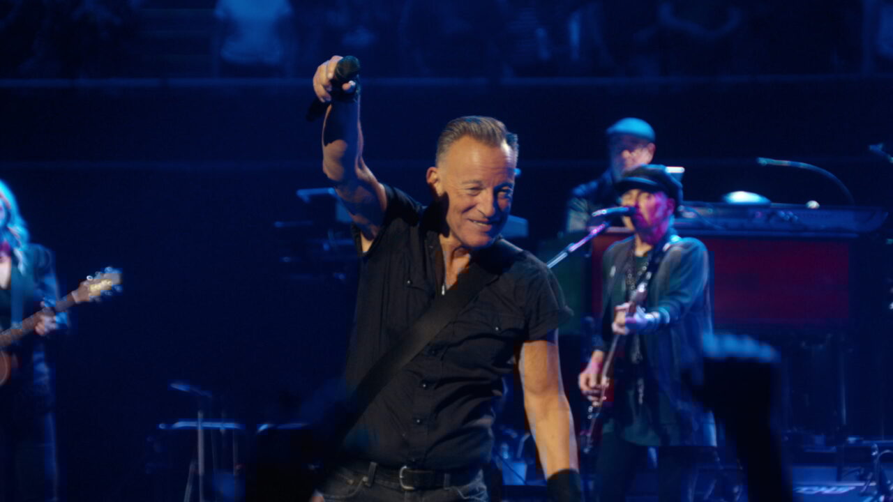 Bruce Springsteen and the E Street Band in the movie "Road Diary"