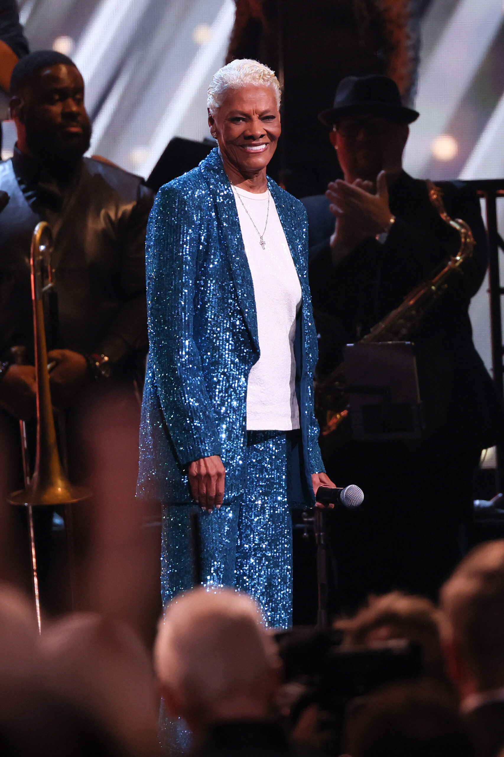 CLEVELAND, OHIO - OCTOBER 19: Inductee Dionne Warwick performs onstage during the 2024 Rock & Roll Hall of Fame Induction Ceremony streaming on Disney+ at Rocket Mortgage Fieldhouse on October 19, 2024 in Cleveland, Ohio.