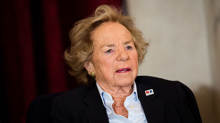 Ethel Kennedy attends the 30th Robert F. Kennedy Human Rights Awards Ceremony, in the Russell Senate Office Building on Capitol Hill, November 21, 2013 in Washington, DC. Ragia Omran, Egyptian human rights attorney and women's rights activist, was selected for the award in June out of a field of 111 nominees