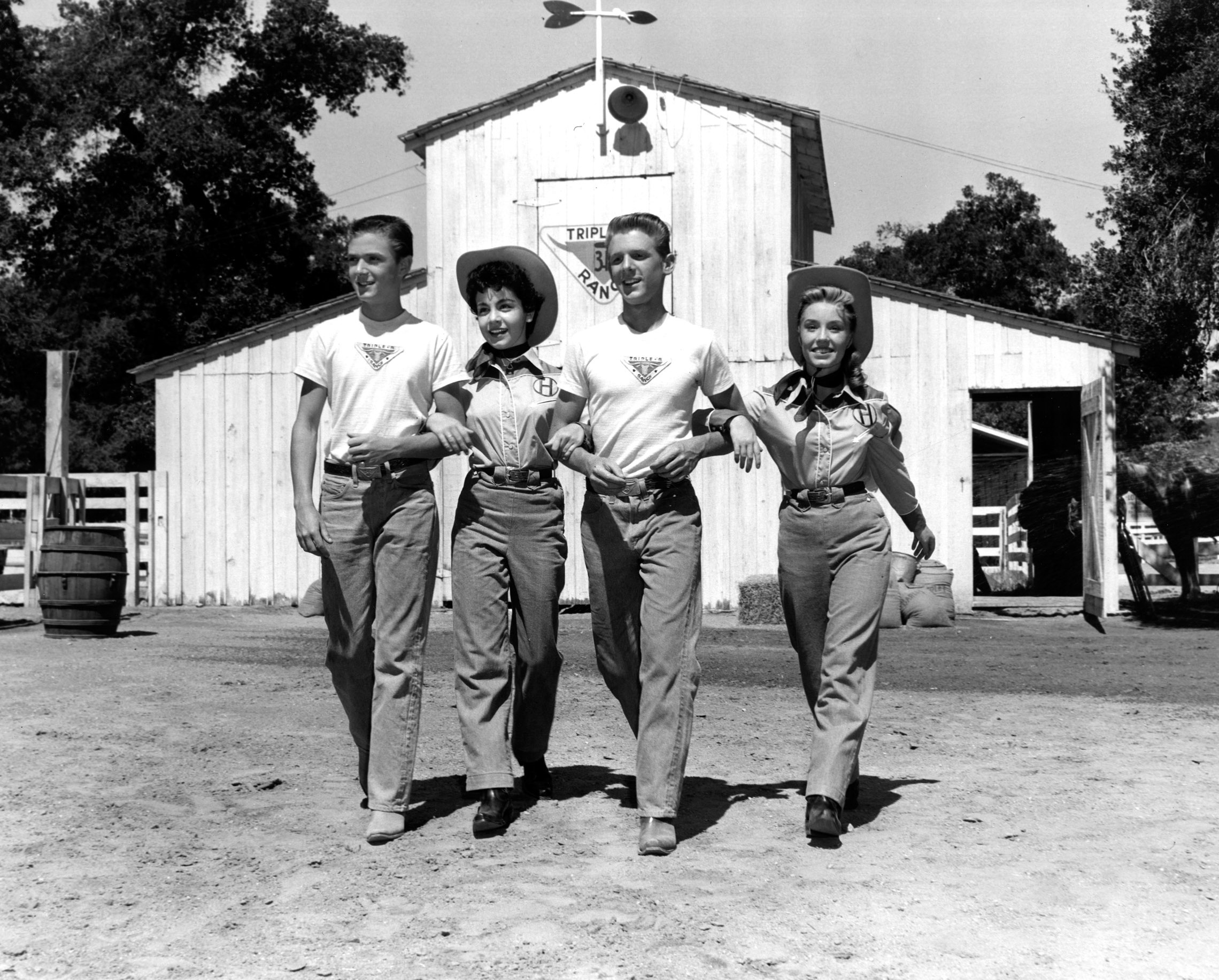 MICKEY MOUSE CLUB, Tim Considine, Annette Funicello, David Stollery, Darlene Gillespie, 1955-1959, 