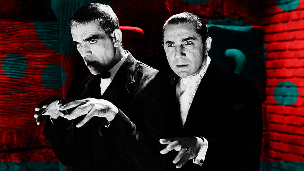 THE RAVEN, from left: Boris Karloff, Bela Lugosi, 1935 artictic image