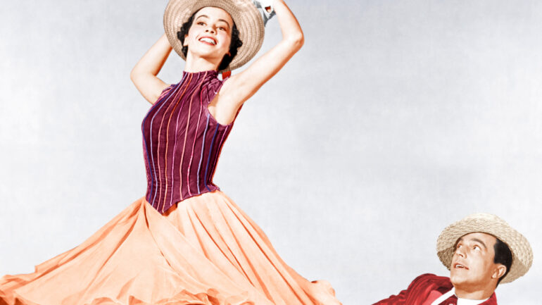 AN AMERICAN IN PARIS, from left: Leslie Caron, Gene Kelly, 1951