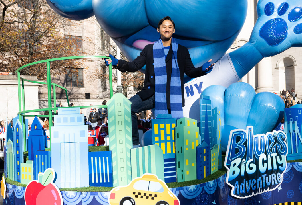 NEW YORK, NEW YORK - NOVEMBER 24: Josh Dela Cruz of Blue's Clues attends the 2022 Macy's Thanksgiving Day Parade on November 24, 2022 in New York City.