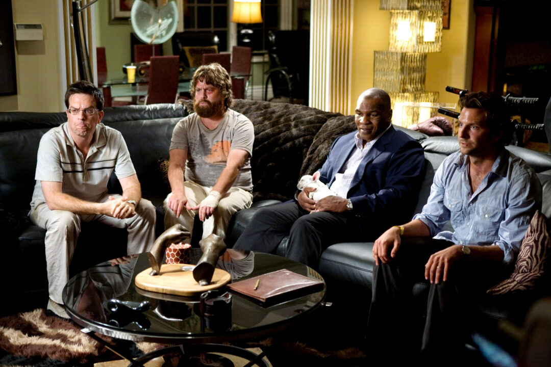 THE HANGOVER, from left: Ed Helms, Zach Galifianakis, Mike Tyson, Bradley Cooper, 2009. Ph: