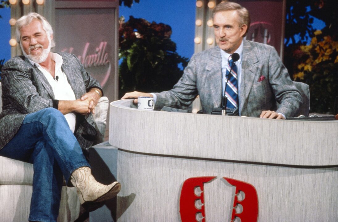 NASHVILLE NOW, from left: Kenny Rogers, Ralph Emery (host), 1983-1993.