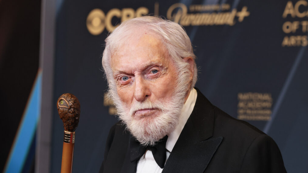 LOS ANGELES, CALIFORNIA - JUNE 07: Dick Van Dyke, winner, poses at the 51st annual Daytime Emmys Awards at The Westin Bonaventure Hotel & Suites, Los Angeles on June 07, 2024 in Los Angeles, California.