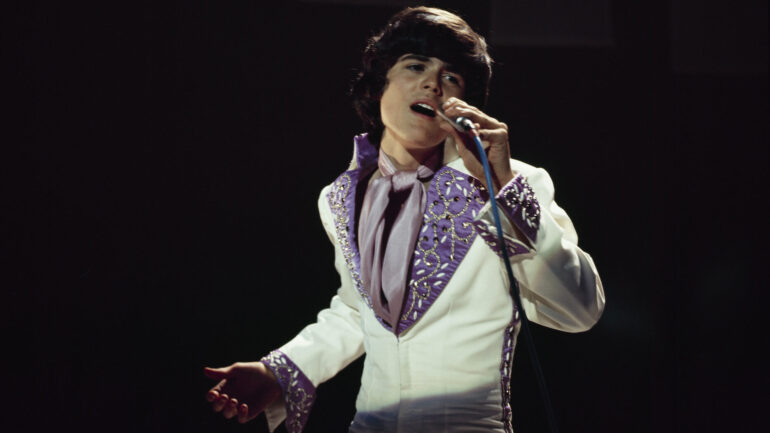 UNSPECIFIED - JANUARY 01: Donny Osmond of The Osmonds performs on stage circa 1972.