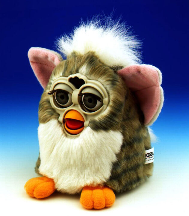 A new interactive toy, Furby, made by Tiger Electronics, is expected to be the latest craze with kids. The cuddly standalone animatronic pet, interacts with the environment through sight, touch, hearing and physical orientation. The toy is scheduled for release October 2, 1998. (photo by ho)