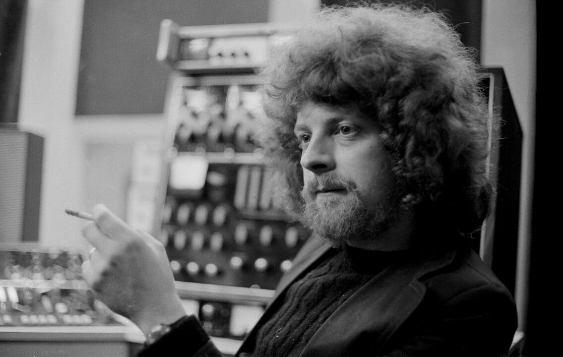 LONDON - 11th JULY: Jeff Lynne of Electric Light Orchestra (ELO), portrait, in recording studio, London, 11th July 1972.