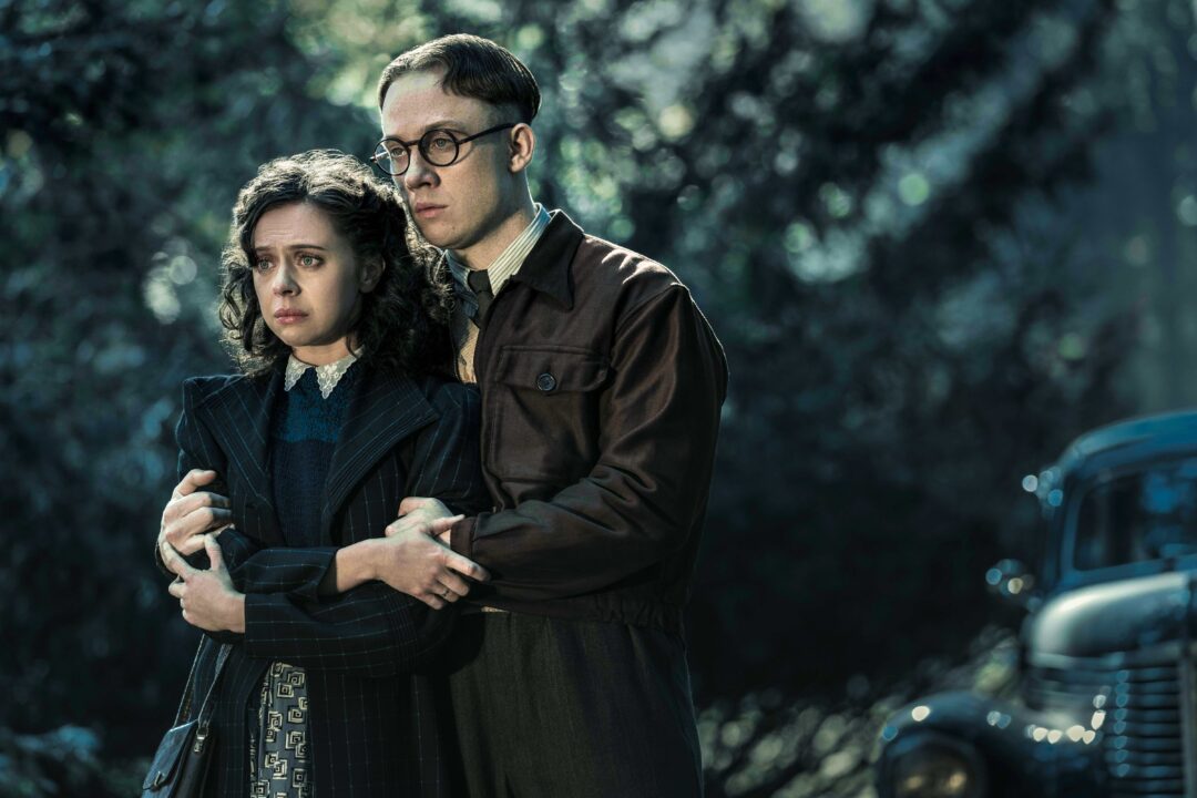 Bel Powley as Miep Gies and Joe Cole as Jan Gies as seen in A SMALL LIGHT.