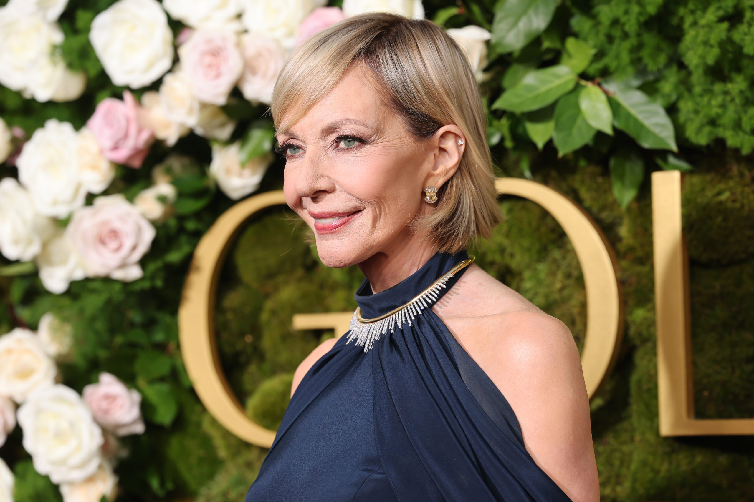 BEVERLY HILLS, CALIFORNIA - JANUARY 05: Allison Janney attends the 82nd Annual Golden Globe Awards at The Beverly Hilton on January 05, 2025 in Beverly Hills, California.