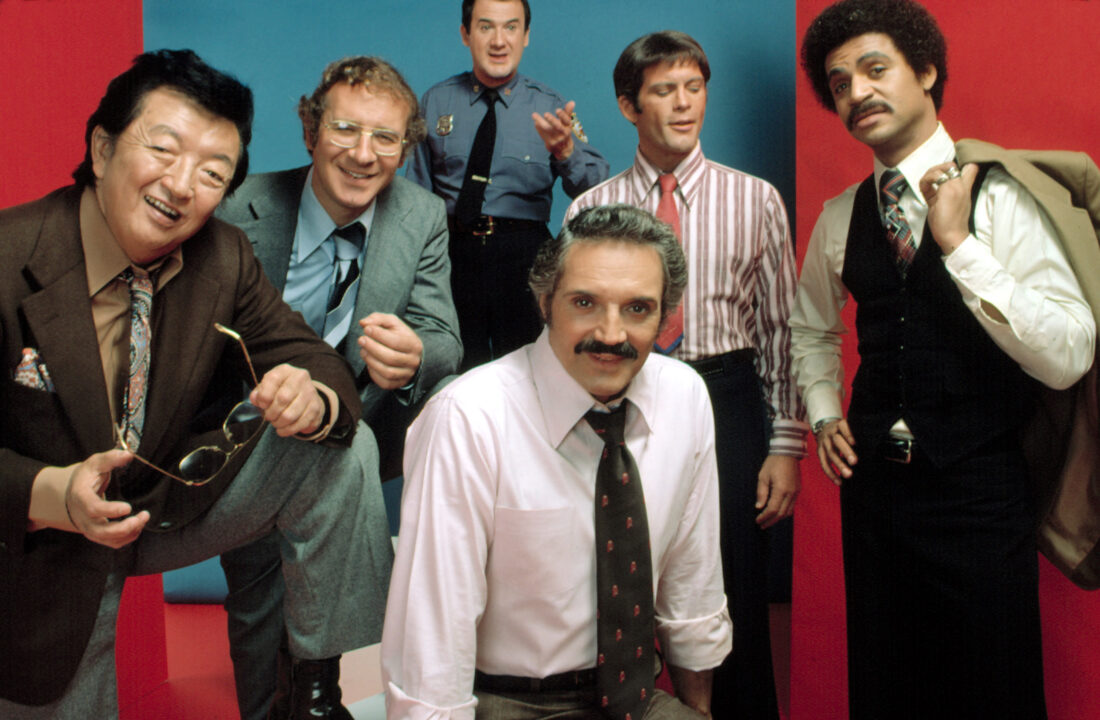 BARNEY MILLER, Jack Soo, Steve Landesberg, Ron Carey, Hal Linden, Max Gail, Ron Glass, 1975-82