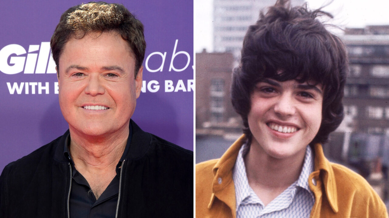 Donny Osmond then and now
