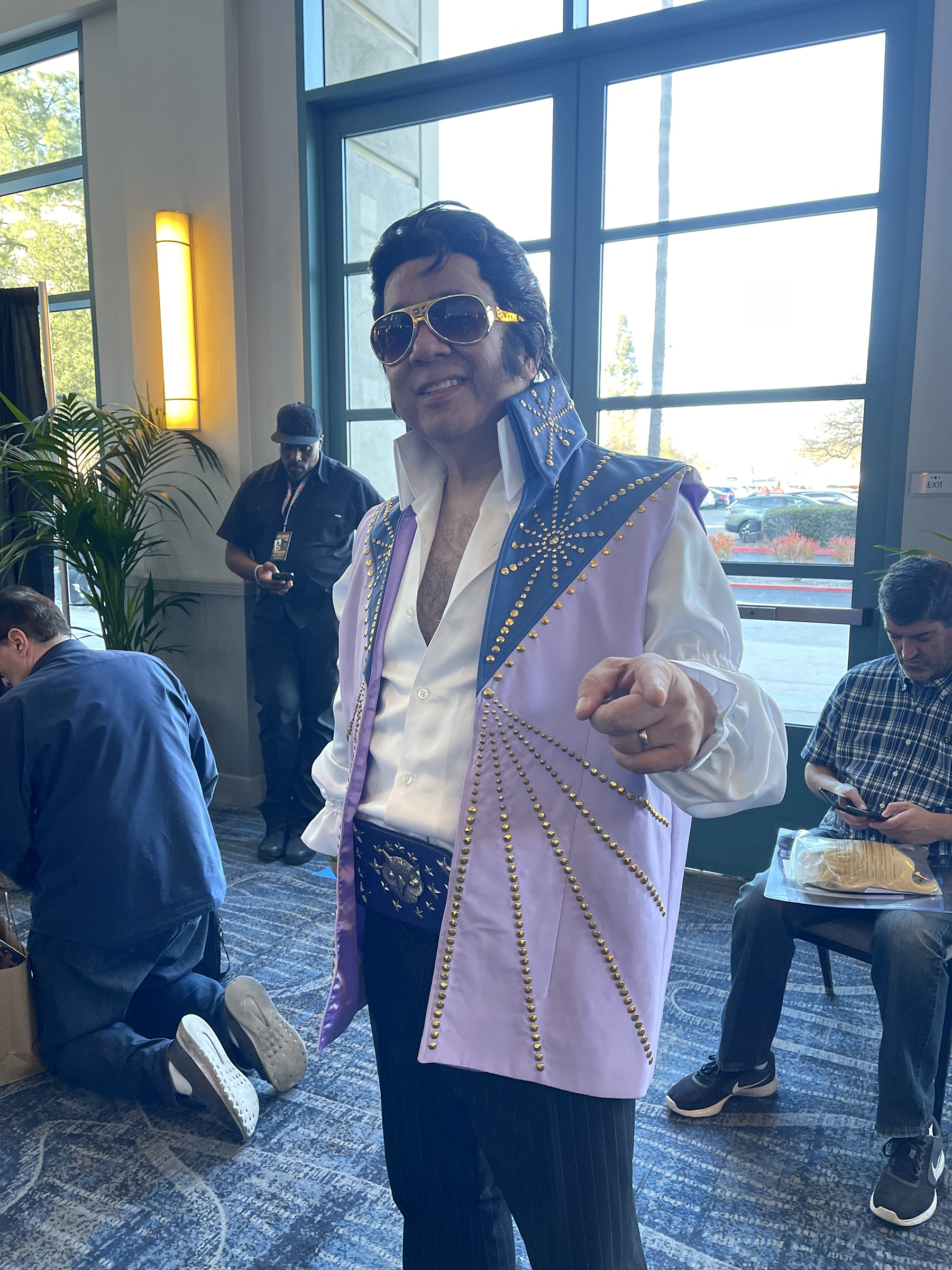 Elvis Impersonator at Hollywood Show 2025