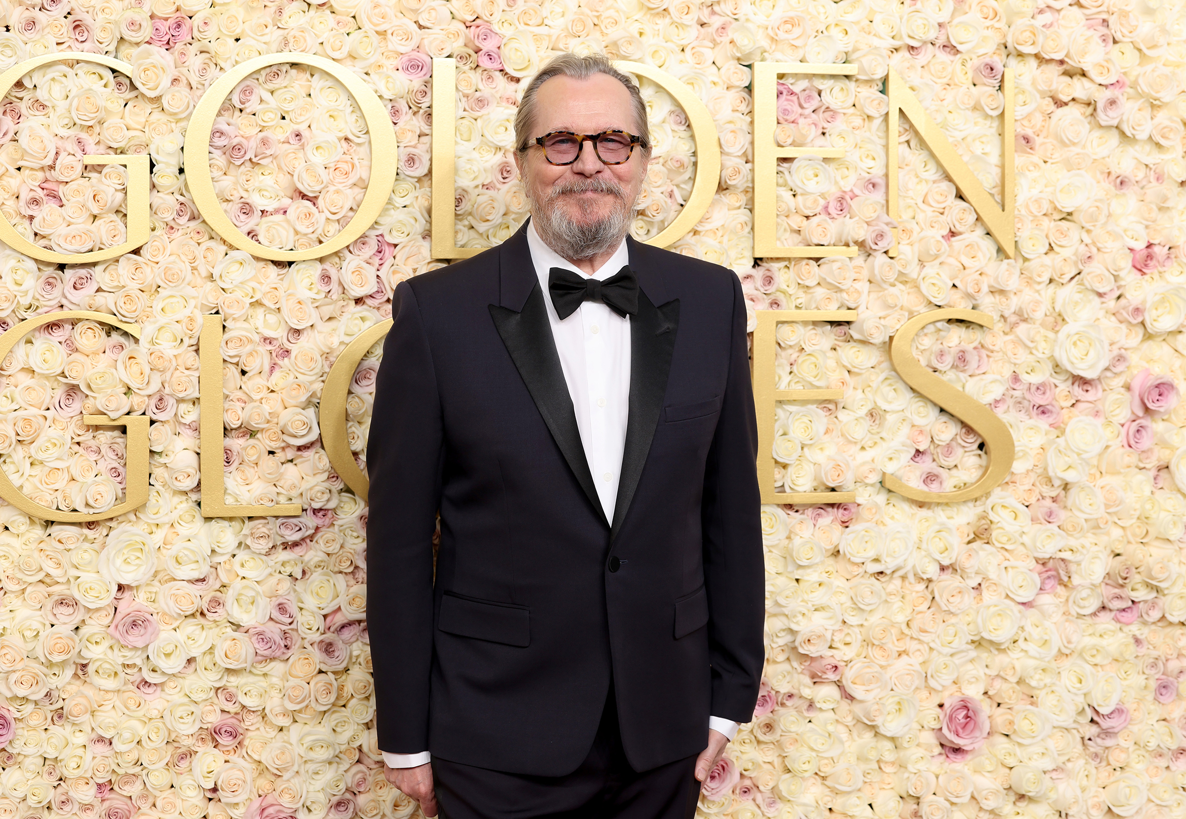 BEVERLY HILLS, CALIFORNIA - JANUARY 05: Gary Oldman attends the 82nd Annual Golden Globe Awards at The Beverly Hilton on January 05, 2025 in Beverly Hills, California.