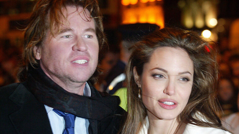 DUBLIN - JANUARY 6: Angelina Jolie and Val Kilmer arrive at the Irish Premiere of