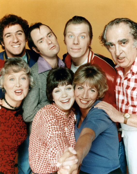 LAVERNE AND SHIRLEY, Eddie Mekka, Betty Garrett, David L. Lander, Cindy Williams, Michael McKean, Penny Marshall, Phil Foster, 1976-1983