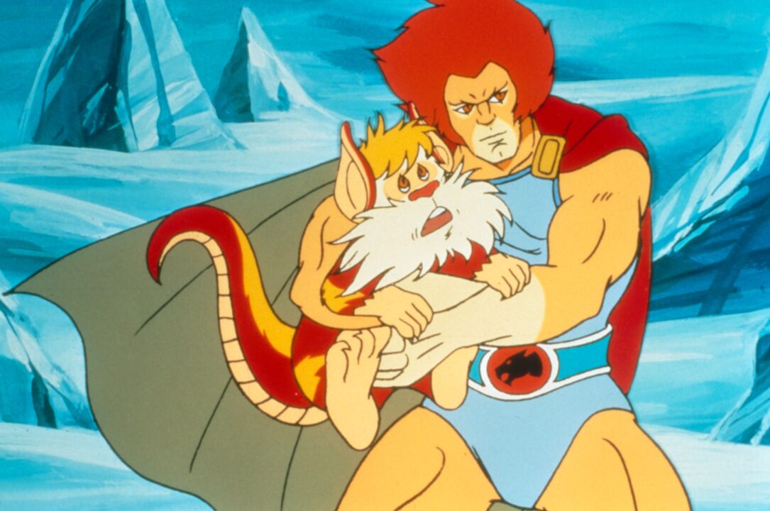 THUNDERCATS, from left, Snarf (voiced by Bob McFadden), Lion-O (voiced by Larry Kenney), 1985-87. 