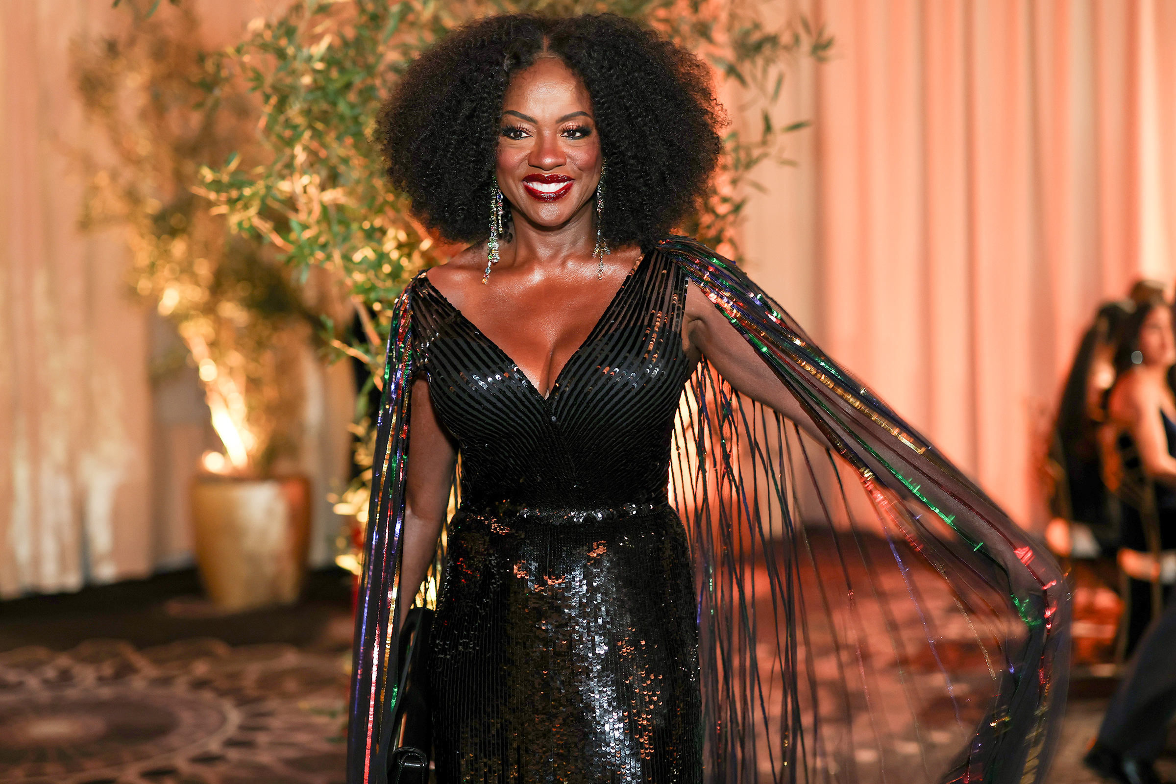 BEVERLY HILLS, CALIFORNIA - JANUARY 05: Viola Davis attends the 82nd Annual Golden Globe Awards at The Beverly Hilton on January 05, 2025 in Beverly Hills, California.