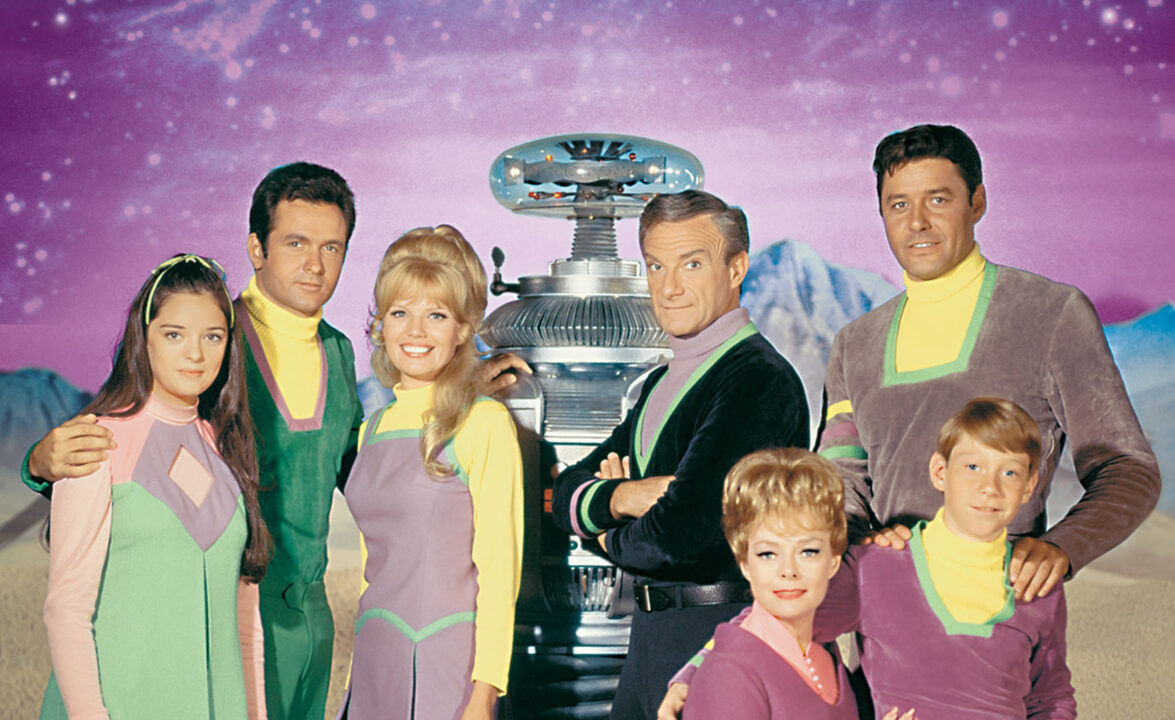 LOST IN SPACE, Angela Cartwright, Mark Goddard, Marta Kristen, The Robot, Jonathan Harris, June Lockhart, Guy Williams, Bill Mumy, Season 3. 1965-1968. TM and Copyright