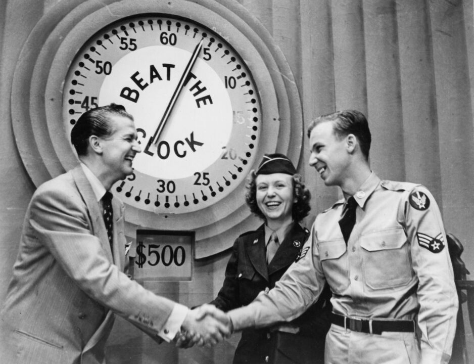 BEAT THE CLOCK, Bud Collyer, host, 1950-1961.