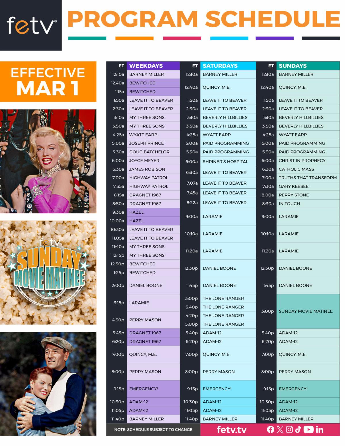 FETV Teases New Schedule for March Featuring 'Hazel'