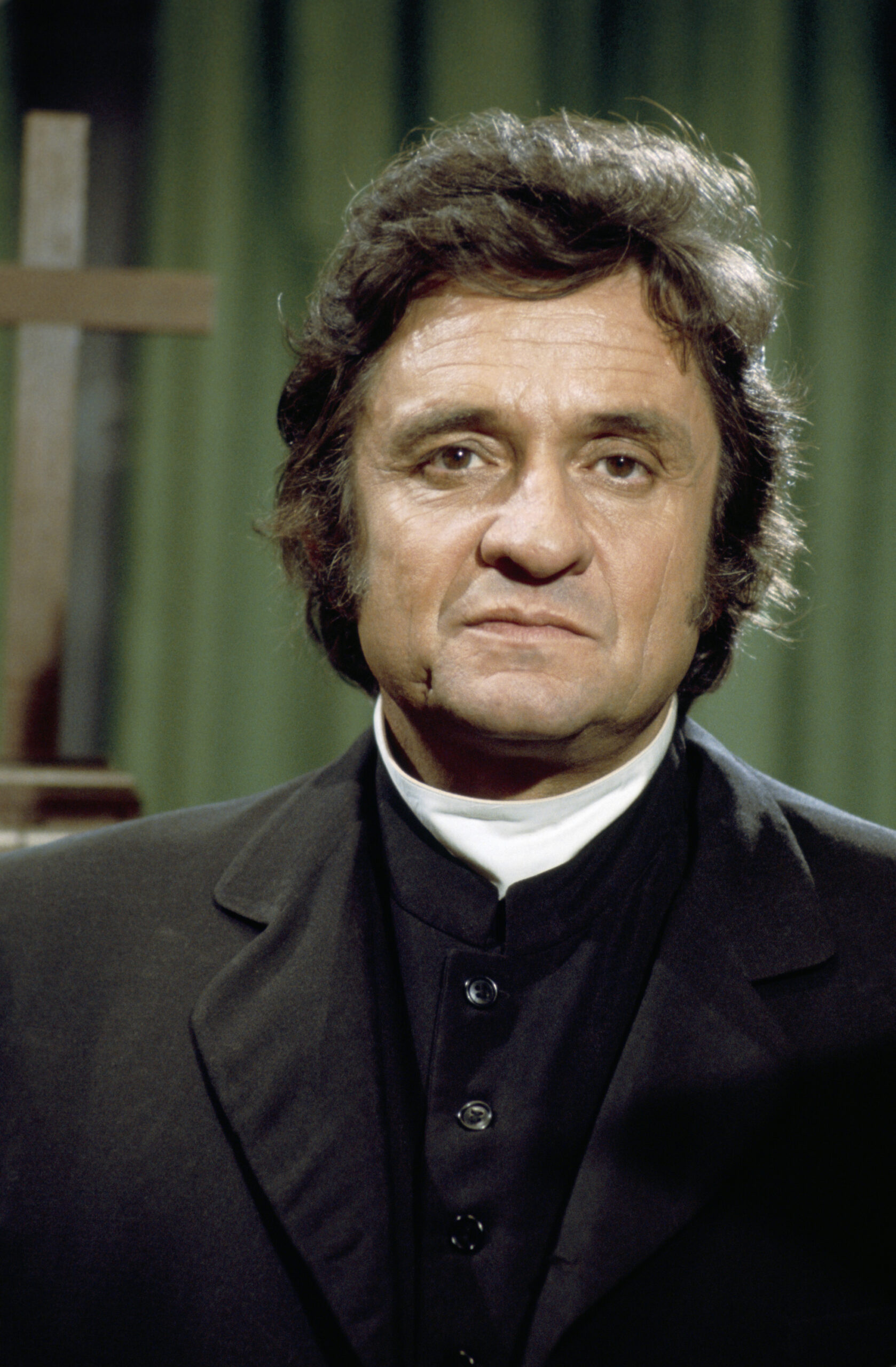 Johnny Cash as Caleb Hodgekiss on LITTLE HOUSE ON THE PRAIRIE -- "The Collection" Episode 1 Aired 09/27/1976