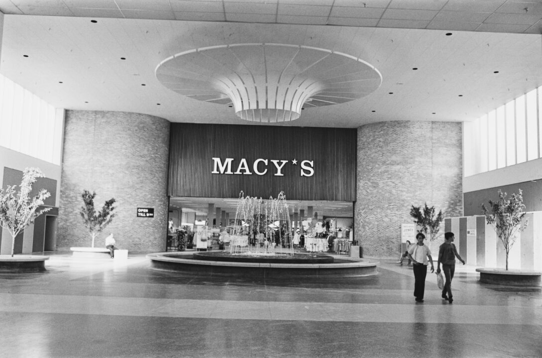 A branch of Macy's, one of the anchor stores at the newly-opened Smith Haven Mall in Lake Grove, Long Island, New York, May 1969.