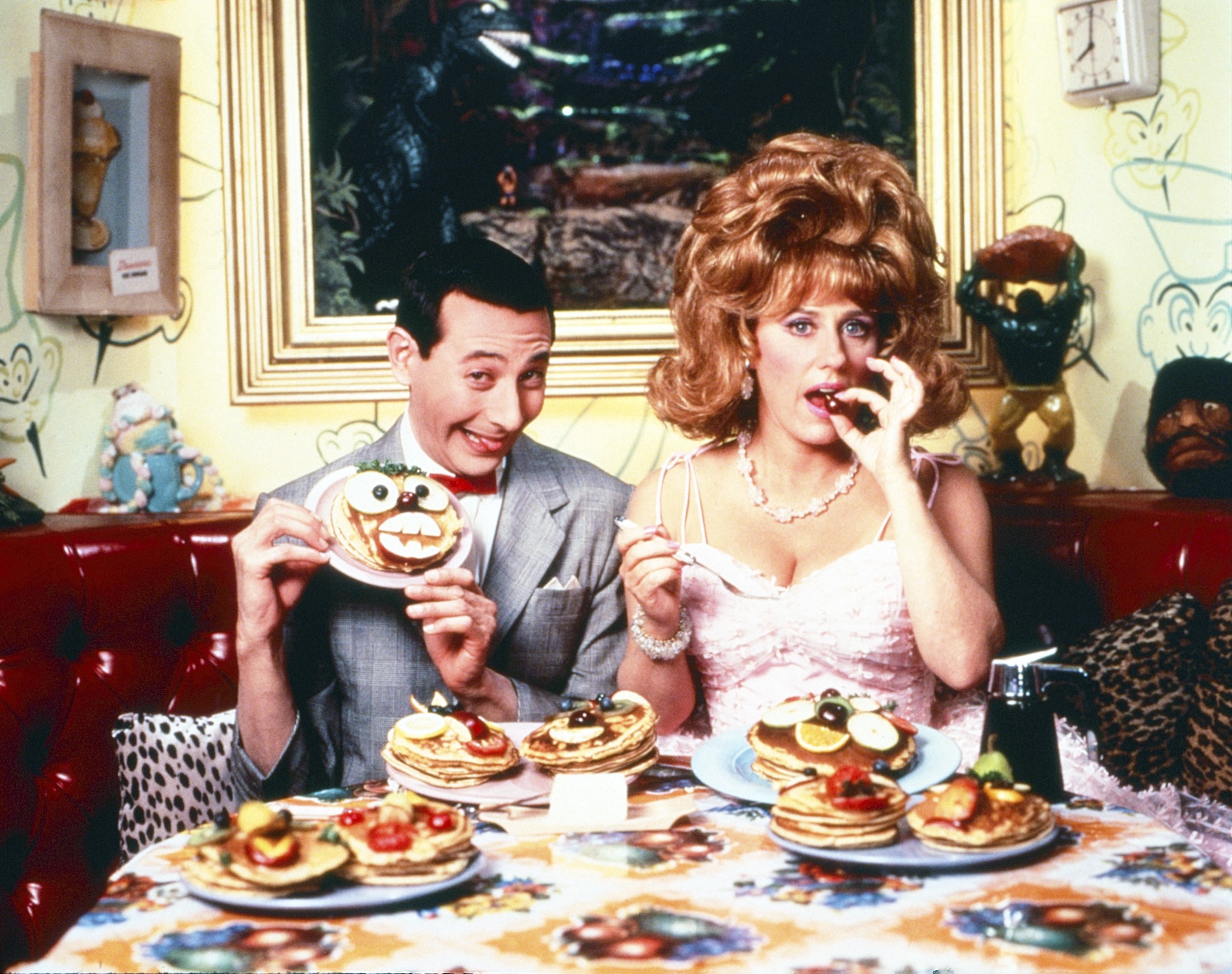 PEE-WEE'S PLAYHOUSE, from left: Paul Reubens (as Pee-Wee Herman),