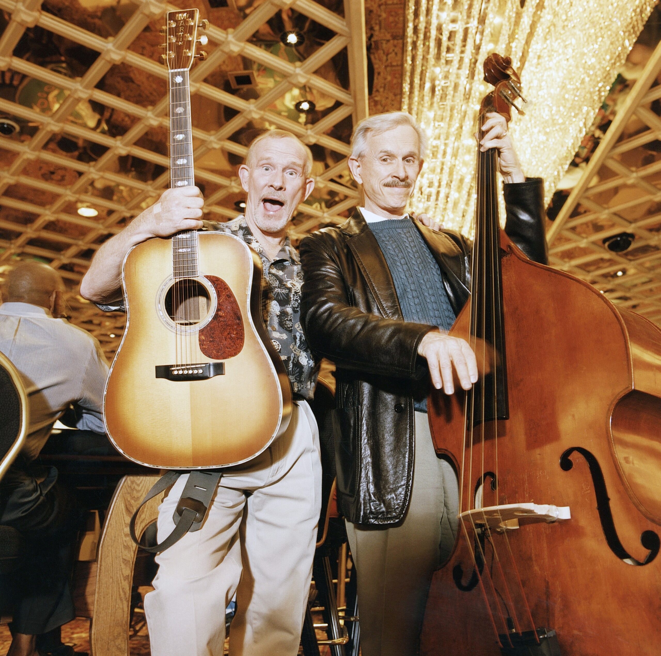 The Smothers Brothers, from left: Tommy Smothers, Dick Smothers, The Los Vegas Hilton, circa 2002.