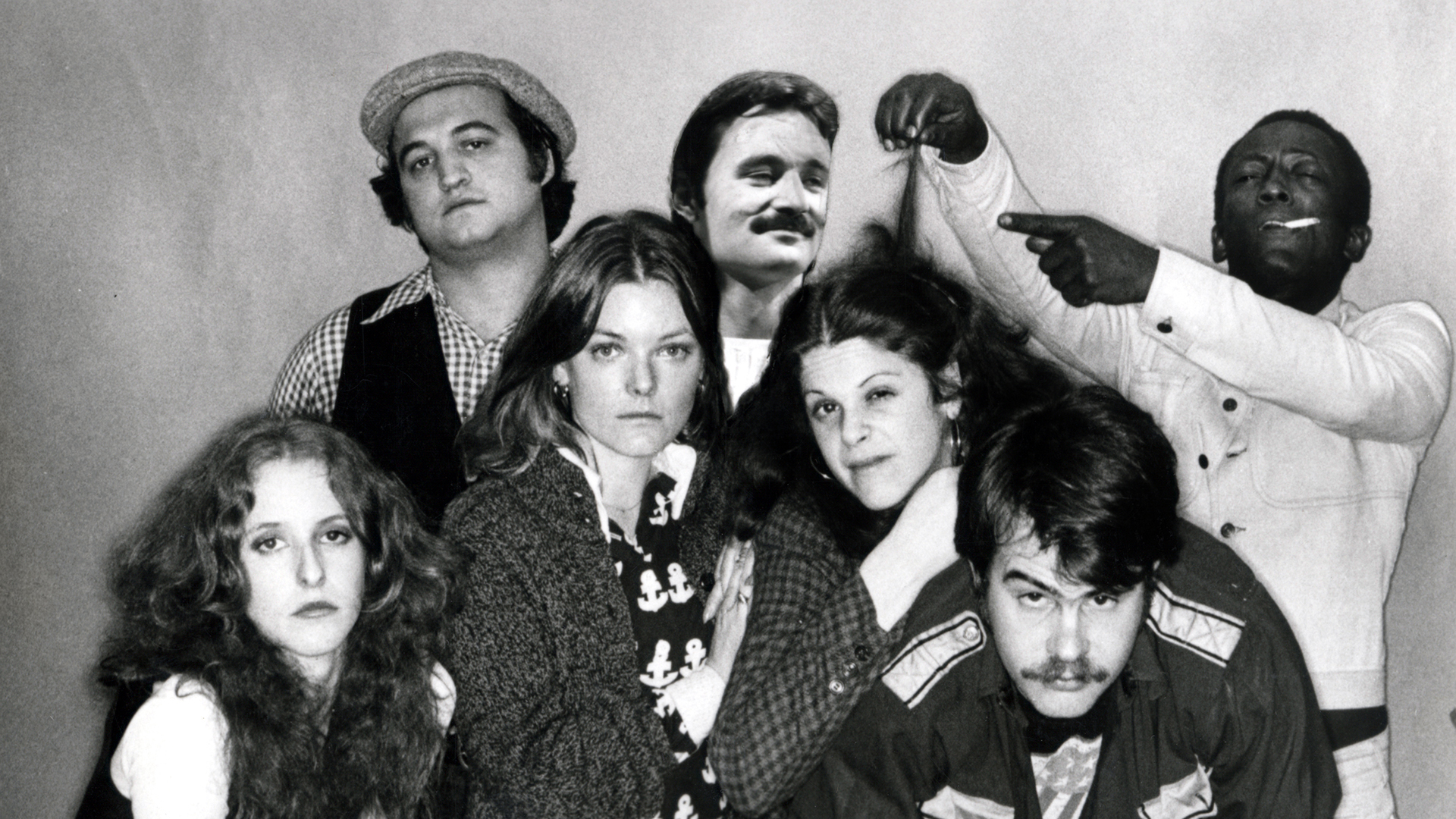 SATURDAY NIGHT LIVE, Laraine Newman, John Belushi, Jane Curtin, <a href=